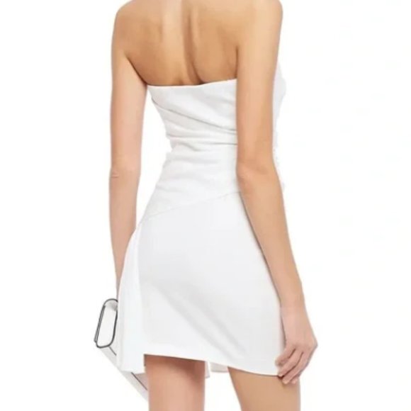 CINQ A SEPT Women's 10 White "Ella" Strapless Mini Dress - Picture 2 of 13